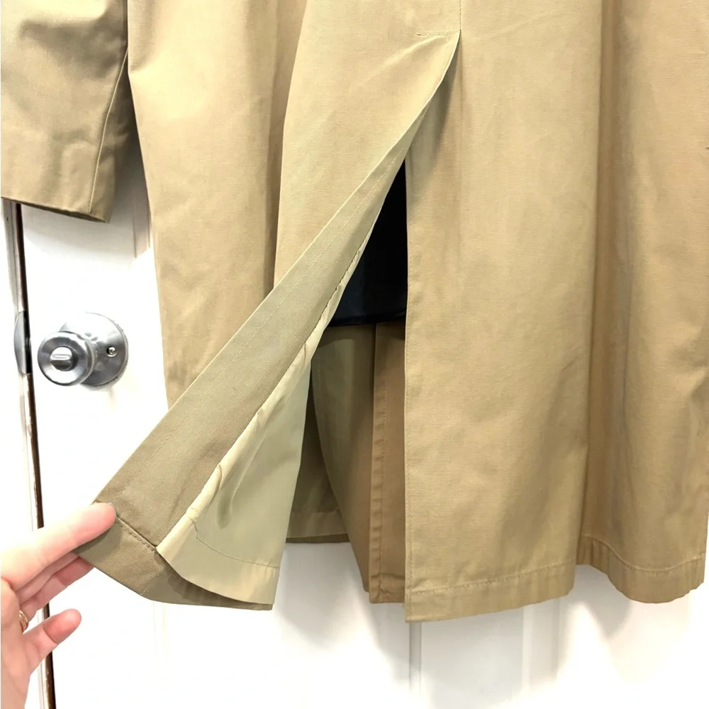 Vintage London Fog Clipper Mist All‎ Weather Trench Coat Mens 42 Zip Out Liner